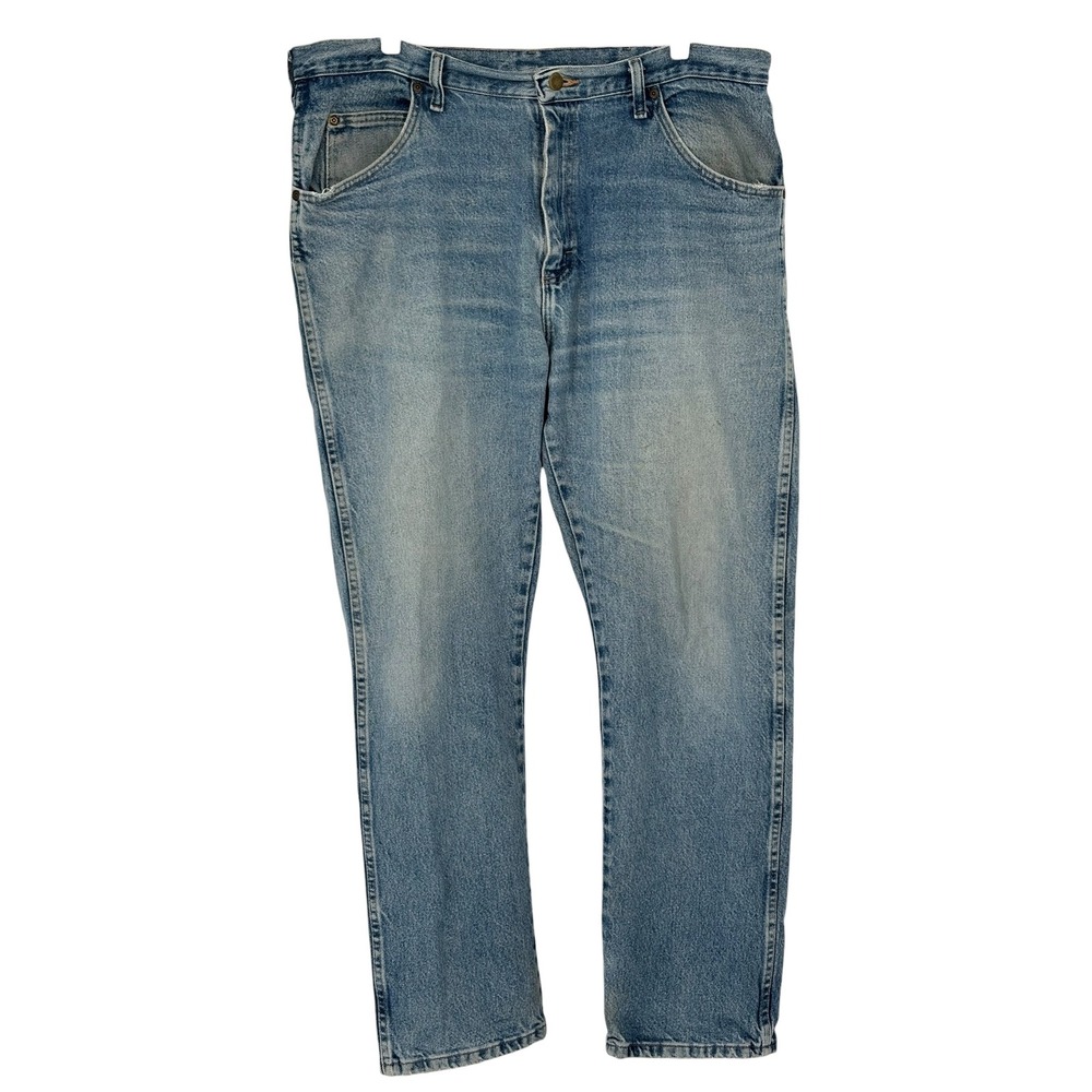 Wrangler Authentic Regular Fit Jeans Light Wash 100% Cotton 38x32